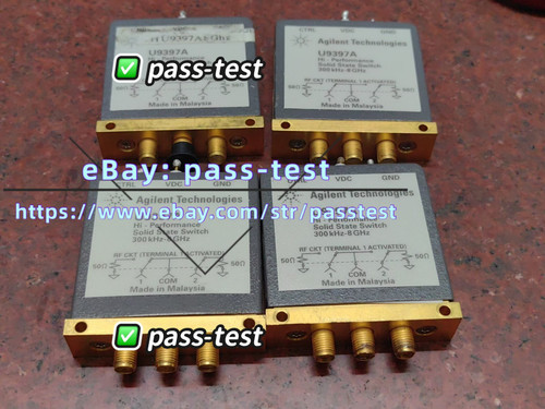 Used 1pcsHPAGILENTKeysight U9397A FET Solid State Switch 300 kHz-8 GHz, SPDT pass - Product Image