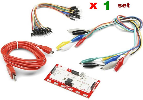 1 set x Makey Makey Set Deluxe Kit with USB Cable Dupond Line Alligator Clips