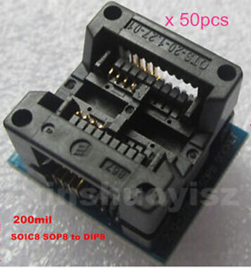 [50x] SOIC8 SOP8 to DIP8  200mi Adapter Converter Programmer socket