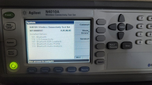 Used Agilent N4010A Wireless Connectivity Test Set Opt 101,107,110,112,113 - Product Image