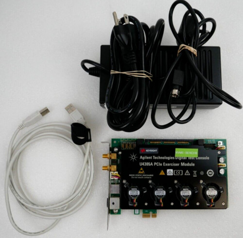 Used Keysight Agilent U4305A PCIe Exerciser Module Digital Test Console w Adapter - Product Image