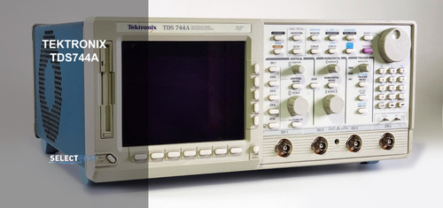 Used TEKTRONIX TDS744A OSCILLOSCOPE 4 CH., 500 MHz, 2 GSs WOPT. 1F, 2F, 13 REF H - Product Image