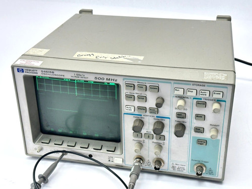 Used HP 54615B Oscilloscope 2 Channel 1GSas 1ms Peak Detect 500MHz w 54657A Module - Product Image