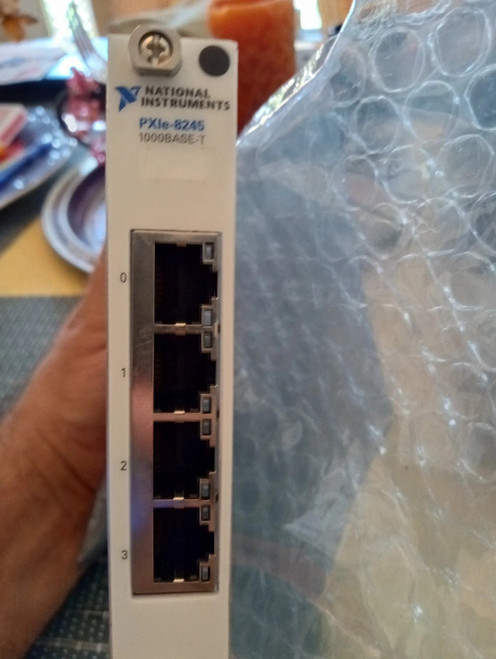 Used National Instruments NI PXIe-8245 PXIe, 4-Port, 101001000BASE-T PXI Ethernet - Product Image