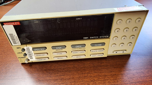 Used KEITHLEY 7001 Switch System with 7013-C Relay Switch 7011-311a - Product Image