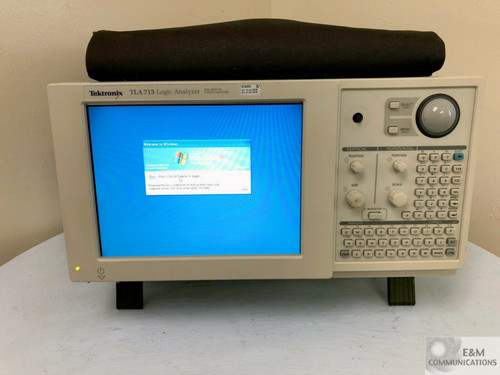 Used TLA 715 TEKTRONIX LOGIC ANALYZER MAINFRAME WITH TLA 7AA4  SW DISKS SER B030896 TLA715 - Product Image
