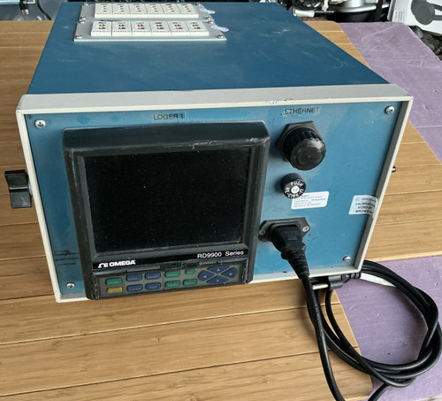 Used OMEGA ENGINEERING RD9900 W Enclosure 2x Jack Panels Ethernet Paperless Loger RD9900-AL12 - Product Image