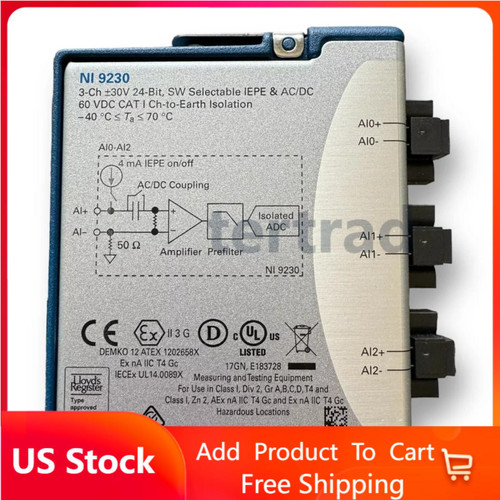 New NEW National Instruments NI 9230 NI-9230 FAST SHIPPING  - Product Image