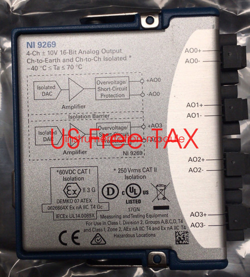 Used National Instruments NI 9269 cDAQ Analog Output Module Test completed ni-9269 - Product Image