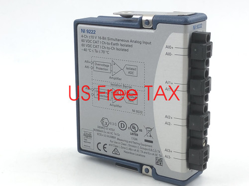 Used National Instruments 9222 cDAQ Analog Input Module, Simultaneous Sampling NI - Product Image