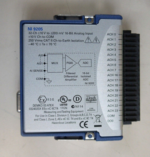 Used National Instruments NI-9205 cDAQ Analog Input Module 32 Channels Free Shipping - Product Image
