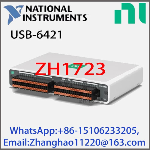 Used USB-6421 789887-01 16-bit, 250kSs 16AI, 2AO, 16DIO mioDAQ device - Product Image