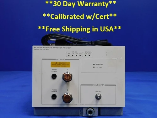 Used Agilent HP Keysight 70820A Microwave Transmission Analyzer DC  40 GHz 005 UF3 - Product Image