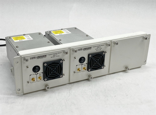 Used ETS Lindgren SAM-01 SAM-02 System Amplifier RF Module w Rack Mount Bracket - Product Image