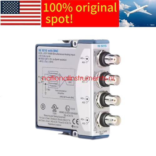 New National Instruments NI 9215 cDAQ Analog Input Module BNC,779138-01 new in box NI-9215 - Product Image