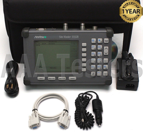 Used Anritsu Site Master S332B Cable Antenna  Spectrum Analyzer 3.3GHz w Option 5 - Product Image