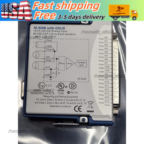 New NEW National Instruments NI 9208 NI-9208 Current Input Module NI 9208 780968-01 - Product Image
