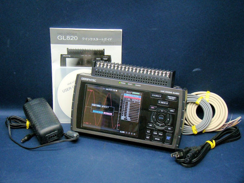 Used GRAPHTEC GL820 midi LOGGER Handheld Data Logger 20CH 10ms-1h Tested Japan GRAPHTEC GL840 - Product Image