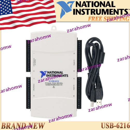 New New USB-6216 OEM Data Acquisition Card DAQ USB 16Bit 400KSs Isolated IO NI US  - Product Image