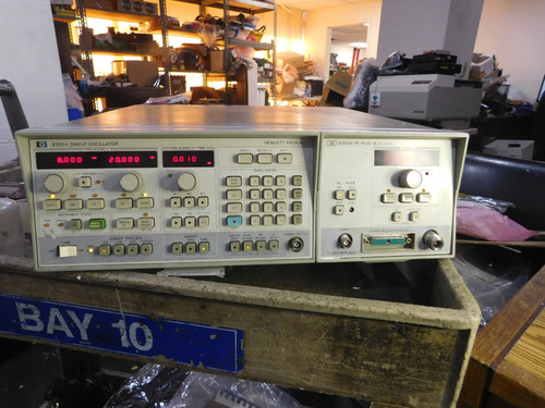 Used HP Model 8350A Sweep Oscillator with HP 83550A RF Plug-In. 8 - 20 GHz - Product Image