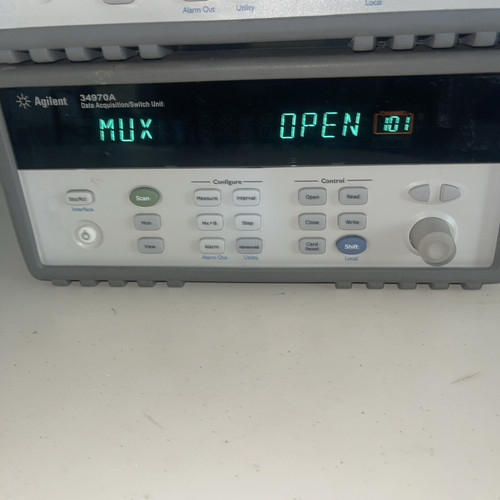 Used Agilent 34970A Data Acquisition With Two 34901A 20 Channel Multiplexer - Product Image