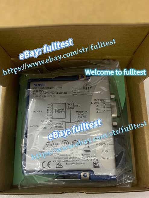 New NEWNational Instruments NI 9505 DC Brushed Servo Drive-fulltest  - Product Image