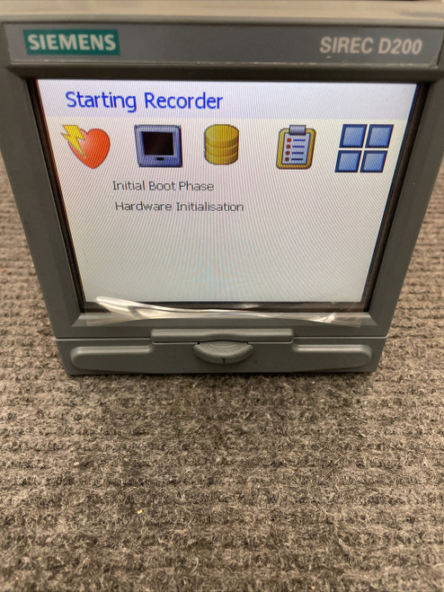 Used Siemens SIREC D200 100-240v Paperless Display Recorder Color LCD - Product Image