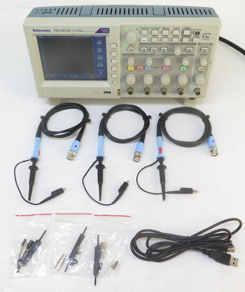 Used Tektronix TDS2014C Four Channel Digital Oscilloscope, 100MHz, 2GSs - Product Image