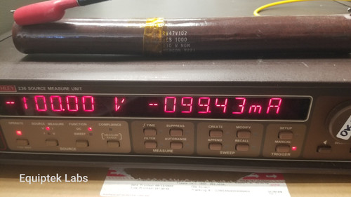 Used Keithley 236 Source Meter 100V 100mA TESTED. Programmable DC or Sweep mode GPIB - Product Image