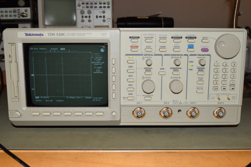 Used Tektronix Tek TDS 520C Digital Oscilloscope 500MHz 1GSs 2Ch Opt 1M 2F TDS520C - Product Image