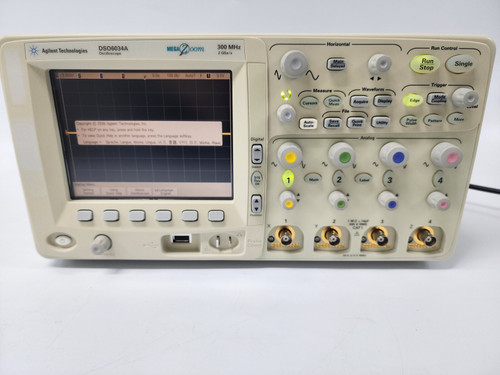 Used Agilent DSO6034A Oscilloscope 300MHz , 4 Analog Channels - Product Image