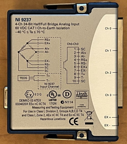 Used National Instruments NI 9237 cDAQ Strain Bridge Input Module, Pass self test - Product Image