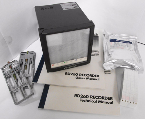 New Omega RD263 RD260 Series Programmable Chart Recorder 3 Inputs 100mm Continuous - Product Image