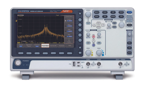 New GW Instek MDO-2102AG Oscilloscope 100MHz DSO 2GSs Spectrum Analyzer 2CH AWG - Product Image