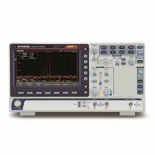 New GW Instek MDO-2102EG 100MHz Oscilloscope 2 CH DSO Spectrum Analyzer 25MHz AWG - Product Image