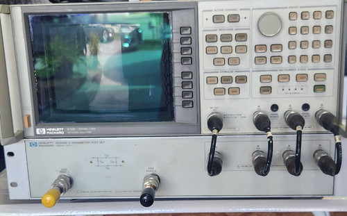 Used HP Agilent 8753C 300KHz - 3GHz Network Analyzer  85046A S-Param Test Set - Product Image