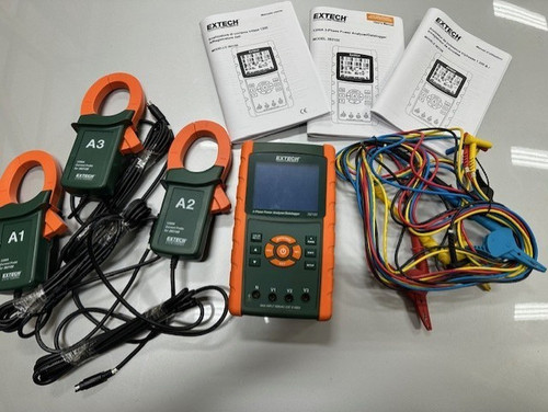Used EXTECH Power AnalyzerDatalogger CAT III 600V, 1,200 A Max AC Current Measured, 382100 - Product Image