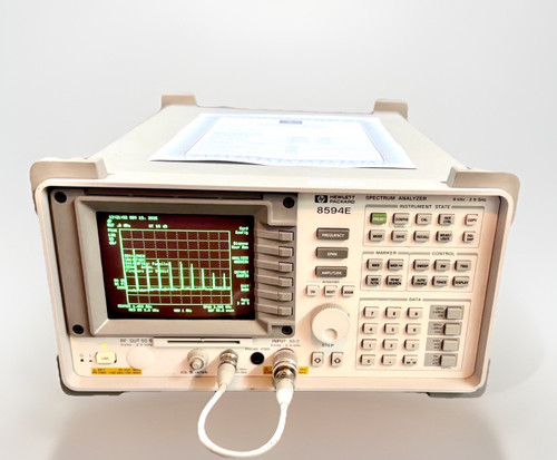Used HP 8594E Spectrum Analyzer 9 kHz - 2.9 GHz Calibrated 004 041 101 - Product Image