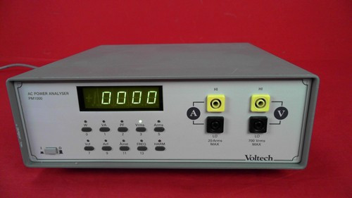 Used Voltech PM1000 Next Generation Single Phase Power Analyzer - Product Image