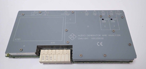 Used RHODE  SCHWARZ CMU-B41 AUDIO GENERATOR AND ANALYZER 1100.5300.02 106553 - Product Image
