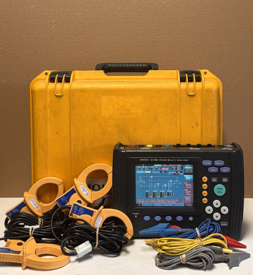 Used HIOKI 3196 Three 3 Phase Power Quality Analyzer w Clamp-On Sensors - Product Image