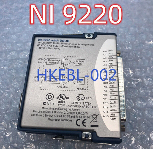 Used National Instruments NI 9220 With DSub cDAQ Analog Input Module - Product Image