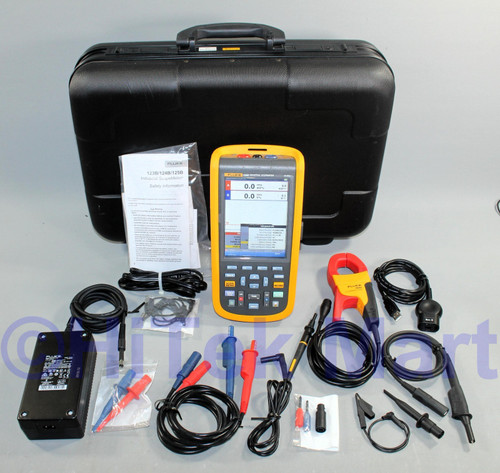 Used Fluke-125B wBushealth Compact Handheld Oscilloscope, 40 Mhz, 2 Channels FLUKE 125B - Product Image
