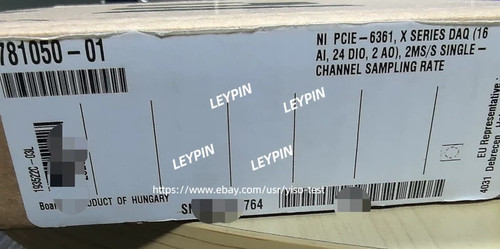 New National Instruments NI PCIe-6361 NI DAQ Card, X-Series, Multifunction 781050-01 PCIe-6361, - Product Image