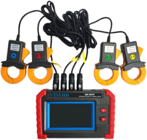 New 3 Phase Power Quality Analyzer Functions on the Same Screen Current Clamp 100A 202501151406 - Product Image