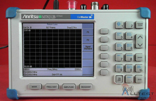 Used Anritsu MT8212B Cell Master Handheld Cable, Antenna Analyzer 651071 OPTIONS - Product Image