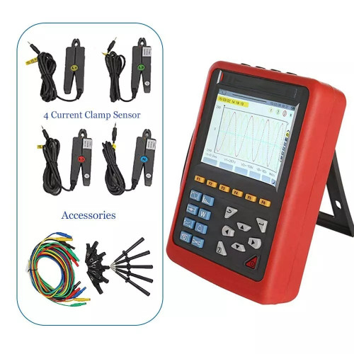 New Power Quality Analyzer 3 Phase Power Energy Meter with Range 10mA to 10.0A 2024 - Product Image