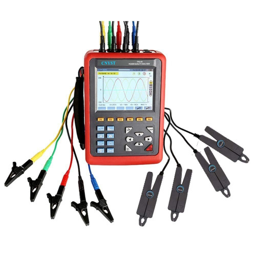 New Three Phase Power Quality Recorder Power Quality Meter with 4 10A Clamp Sensors 2024 - Product Image
