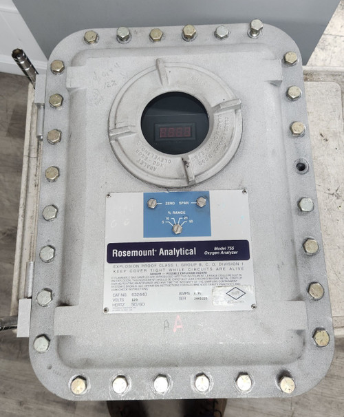 Used ?? ROSEMOUNT ANALYTICAL 755 HAZARDOUS LOCATION PARAMAGNETIC OXYGEN ANALYZER 120V 755, 632440 - Product Image
