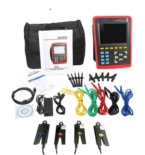 New 3 Phase Power Quality Analyzer Power Energy Meter with 4 Current Clamp Sensor 2022 - Product Image